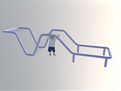 儿童攀爬网游乐设施SU模型