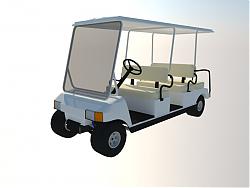 高尔夫电动车SU模型