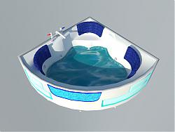 水力按摩浴缸SU模型