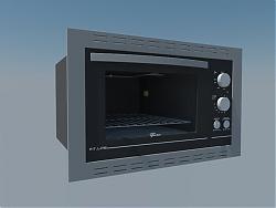 微波炉烤箱SU模型