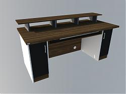 电子琴桌子书桌SU模型