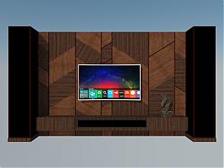 现代电视柜家具SU模型