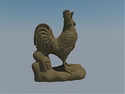 公鸡雕塑工艺品SU模型