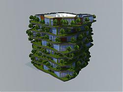 环保生态建筑SU模型