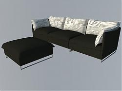 现代沙发SU模型