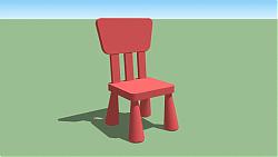 儿童椅子SU模型