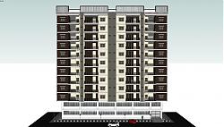 高层住宅公寓SU模型