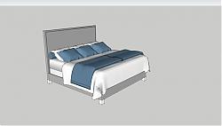 三人床床铺SU模型