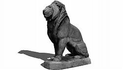 石狮子雕塑SU模型
