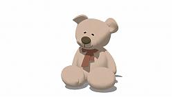 布娃娃熊玩具SU模型