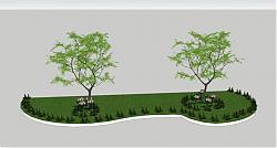 花园植物树SU模型