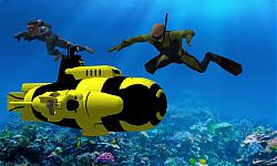 潜水员潜水器SU模型