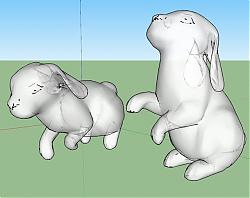 兔子雕塑工艺品SU模型