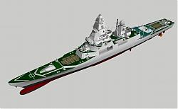 军舰驱逐舰船SU模型