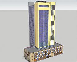办公楼建筑SU模型
