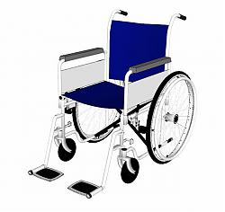 轮椅车SU模型