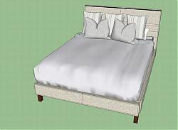 床铺床具SU模型
