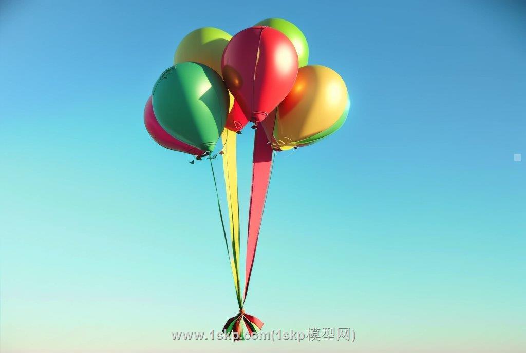 氢气球SU模型分享作者是↙n!y♂Vvp
