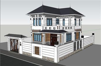 别墅建筑SU模型