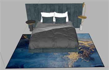 床铺床具建模sketchup模型