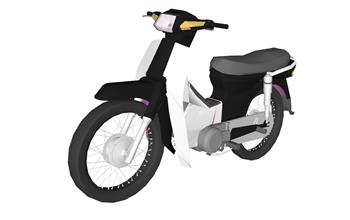 摩托车电动车车SU模型