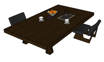 su如何画日式茶桌矮桌？附模型(ID30062)