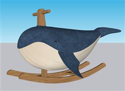 儿童蓝鲸鲸鱼SU模型