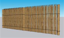 乡村篱笆栅栏免费su模型(ID37007)