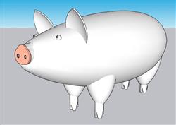 卡通小猪SU模型