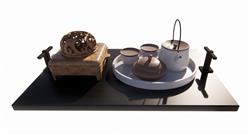 中式茶具茶壶草图模型(ID39645)