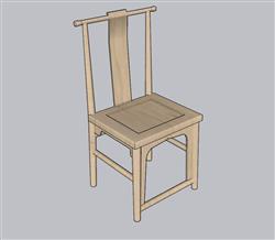 中式椅子SU模型