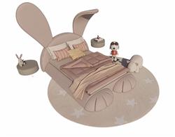 女儿房兔子床史努比玩具草图模型(ID52128)