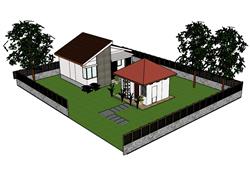 住宅花园su官网草图模型(ID64717)