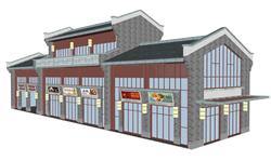 中式商业街建筑SU模型(ID67772)