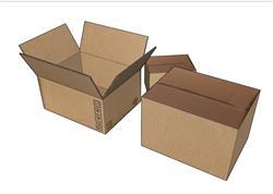 纸盒箱纸箱su模型(ID82926)-www.1skp.com