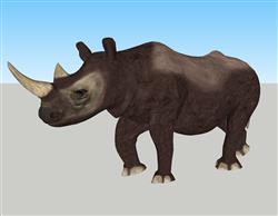 犀牛动物SU模型