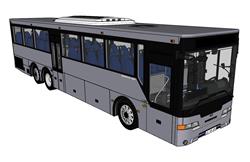 公交车巴士车su模型(ID90515)
