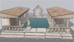 su罗马户外游泳池模型(ID91058)