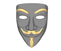 匿名者面具SU模型