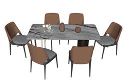 su北欧餐桌椅模型(ID91359)