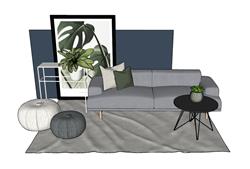 现代沙发su模型(ID92530)