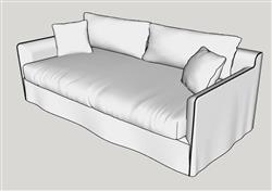 两人沙发skp模型(ID93326)