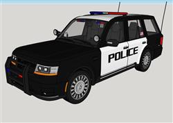 外国警车skp模型(ID93384)