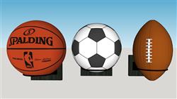 篮球足球橄榄球su模型素材网站推荐
