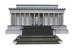 林肯墓地建筑SU模型