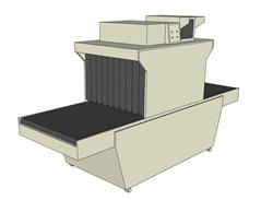 安检机X光机机械SU模型