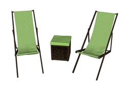折叠躺椅太阳椅skp模型(ID95679)