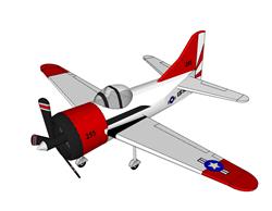 玩具螺旋桨飞机skp模型(ID95717)