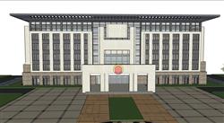 行政办公楼skp模型(ID95792)