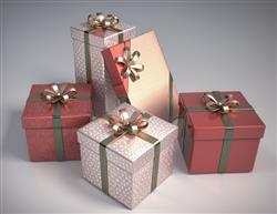 圣诞礼盒礼物盒SU模型下载